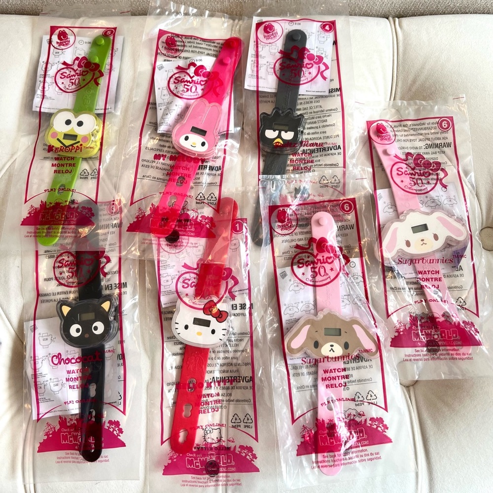 McDonald Sanrio 50th Anniversary Full Set Watches